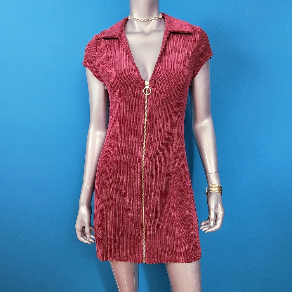 🆕️⚫️ ASOS Design Mod Corduroy Mini Dress w/ Cap Sleeves // (NWOT)